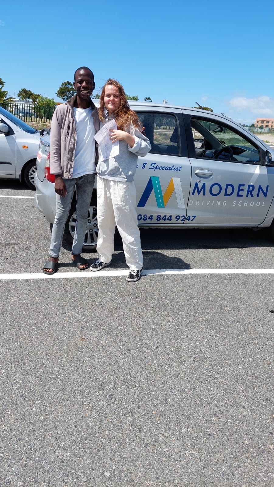Student passing their K53 test in Cape Town