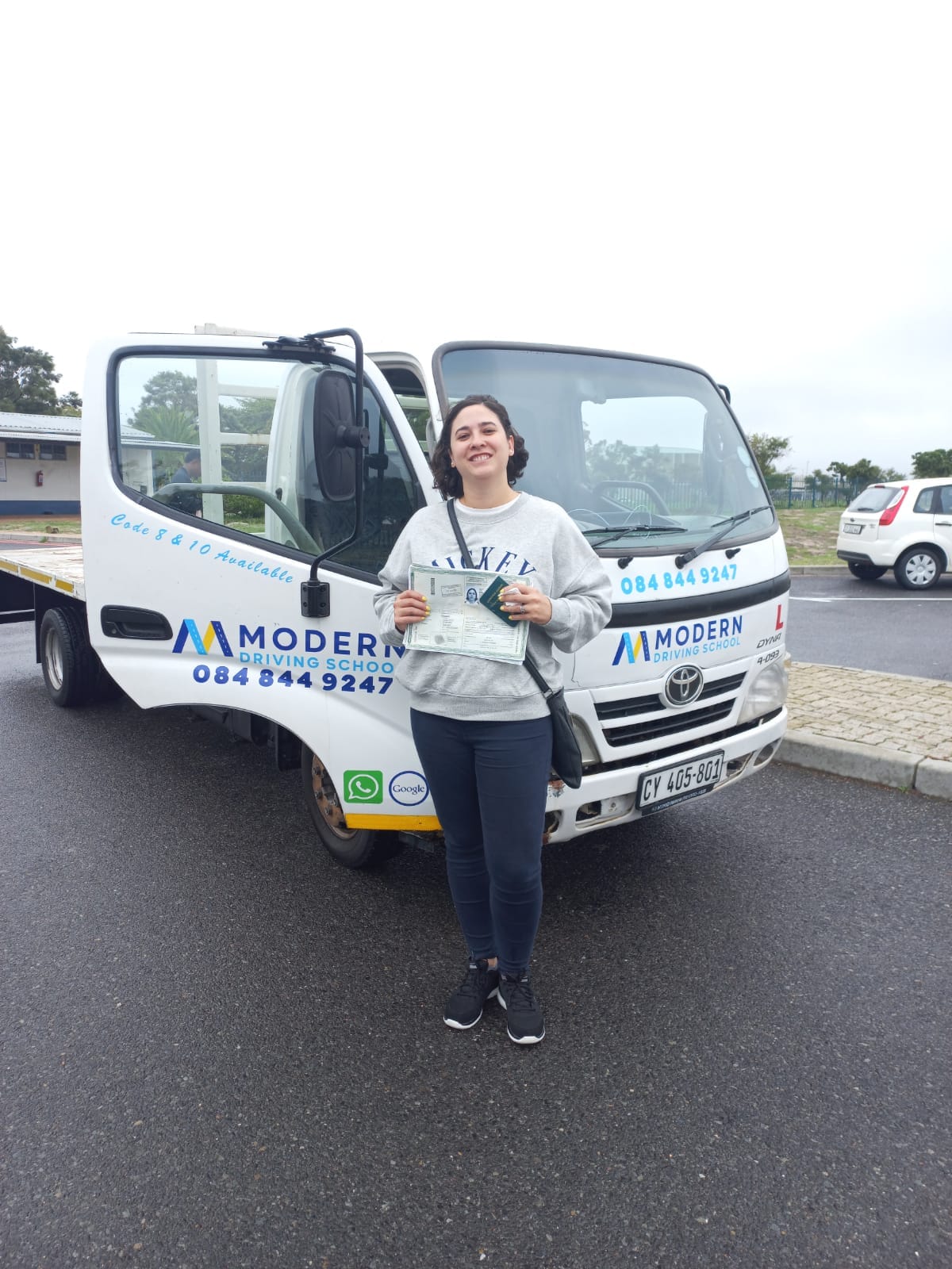 Modern Driving School graduate with their licence
