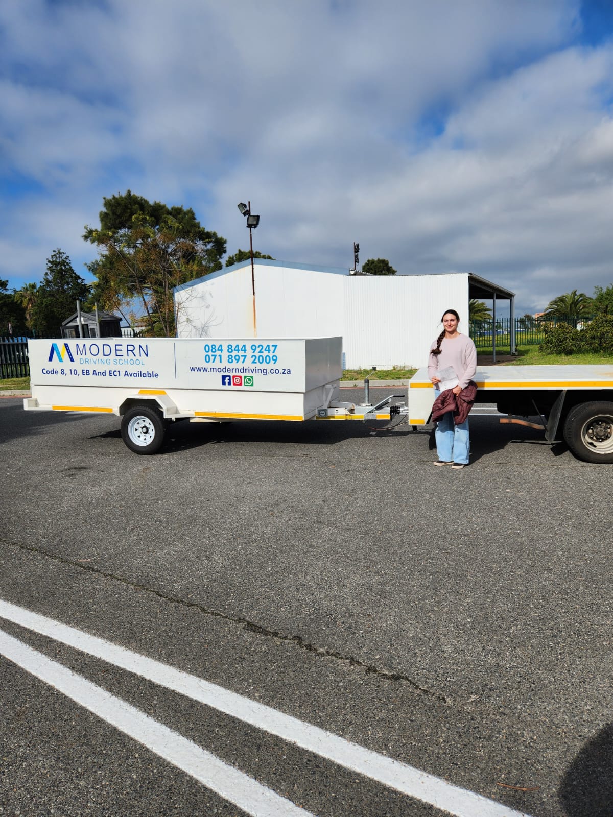 EB / EC1 learner with trailer training vehicle